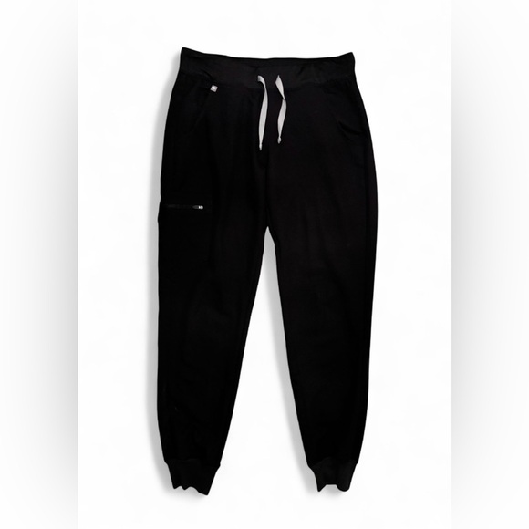 Figs Women’s Black Jogger Scrub Pant / Zamora Jogger Scrub Pants - Picture 5 of 8